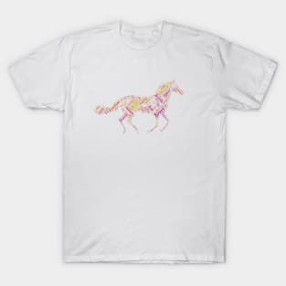 Horse Animal Riding Text Word Cloud T-Shirt